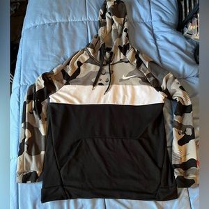 Mens Nike Cameo Colorblock Large Hoodie Sweatshirt